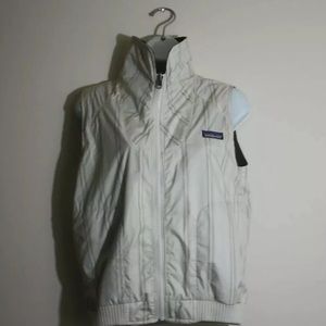Patagonia reversible stripes Cream white vest